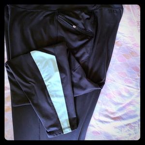 Work It... out ! Pants w/ teal calf to cuff stripe